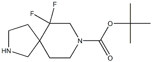 tert-butyl 6,6-difluoro-2,8-diazaspiro[4.5]decane-8-carboxylate Struktur