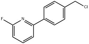 2-(4-(chloromethyl)phenyl)-6-fluoropyridine Struktur