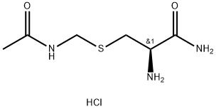 (2R)-2-amino-3-[(acetamidomethyl)sulfanyl]propanamide hydrochloride Struktur