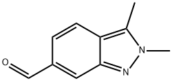 2,3-DIMETHYL-2H-INDAZOLE-6-CARBALDEHYDE Struktur