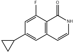 6-Cyclopropyl-8-fluoroisoquinolin-1(2H)-one Struktur