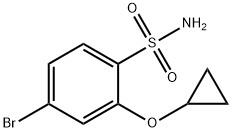 Benzenesulfonamide, 4-bromo-2-(cyclopropyloxy)- Struktur