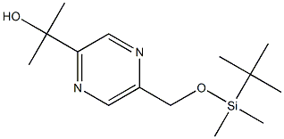 2-(5-((TERT-BUTYLDIMETHYLSILYLOXY)METHYL)PYRAZIN-2-YL)PROPAN-2-OL Struktur