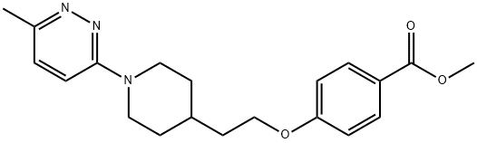 Methyl 4-(2-(1-(6-Methylpyridazin-3-yl)piperidin-4-yl)ethoxy)benzoate Struktur