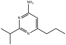 2-(Propan-2-yl)-6-(n-propyl)pyrimidin-4-amine Struktur