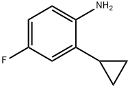 2-Cyclopropyl-4-fluoroaniline Struktur