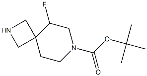 tert-butyl 5-fluoro-2,7-diazaspiro[3.5]nonane-7-carboxylate Struktur