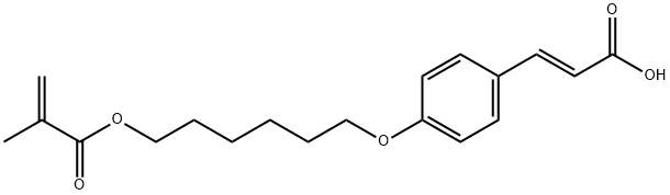 4-((6-(methacroyloxy)hexyl)oxy)cinnamic acid Struktur