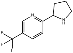 2-(pyrrolidin-2-yl)-5-(trifluoromethyl)pyridine Struktur