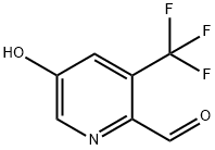 2-Pyridinecarboxaldehyde, 5-hydroxy-3-(trifluoromethyl)- Structure