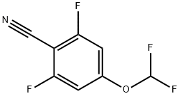 4-(Difluoromethoxy)-2,6-difluorobenzonitrile Struktur