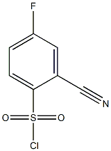 2-cyano-4-fluorobenzene-1-sulfonyl chloride Struktur