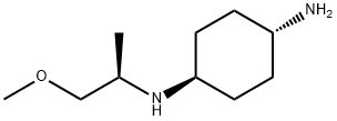 1,4-Cyclohexanediamine, N1-[(1R)-2-methoxy-1-methylethyl]-, trans- Struktur