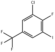 3-Chloro-4-fluoro-5-iodobenzotrifluoride Struktur