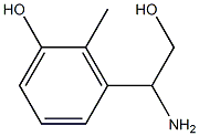 3-(1-AMINO-2-HYDROXYETHYL)-2-METHYLPHENOL Struktur