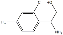 4-(1-AMINO-2-HYDROXYETHYL)-3-CHLOROPHENOL Struktur