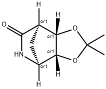 exo-2,2-dimethyltetrahydro-4,7-methano[1,3]dioxolo[4,5-c]pyridin-6(3aH)-one Struktur