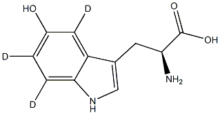 5-Hydroxy-L-tryptophan-4,6,7-d3	 Struktur