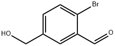 Benzaldehyde, 2-bromo-5-(hydroxymethyl)- Struktur