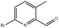 6-Bromo-3-methyl-pyridine-2-carbaldehyde Struktur