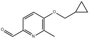 6-methyl-5-(2-methylpropoxy)pyridine-2-carbaldehyde Struktur