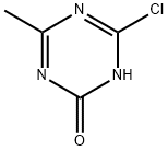 2-Chloro-4-methyl-6-hydroxy-1,3,5-triazine Struktur