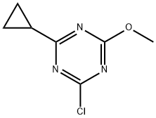 2-Chloro-4-cyclopropyl-6-methoxy-1,3,5-triazine Struktur