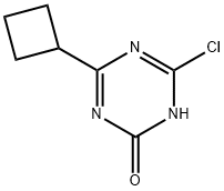 2-Chloro-4-cyclobutyl-6-hydroxy-1,3,5-triazine Struktur