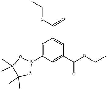 diethyl 5-(4,4,5,5-tetramethyl-1,3,2- dioxaborolan-2-yl)-1,3-benzene-dicarboxylate Struktur