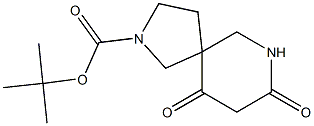 tert-butyl 8,10-dioxo-2,7-diazaspiro[4.5]decane-2-carboxylate Struktur