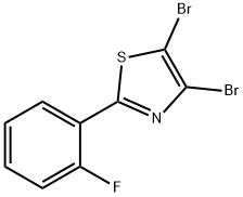 4,5-Dibromo-2-(2-fluorophenyl)thiazole, 1314355-07-1, 結(jié)構(gòu)式