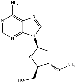 3'-O-Amino-2'-deoxyadenosine Struktur