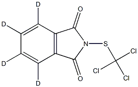 4,5,6,7-tetradeuterio-2-(trichloromethylsulfanyl)isoindole-1,3-dione Struktur