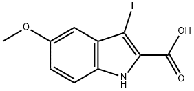 3-iodo-5-methoxy-1H-indole-2-carboxylic acid Struktur