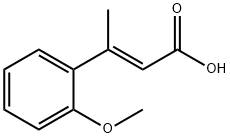 3-(2-methoxyphenyl)but-2-enoic acid Struktur