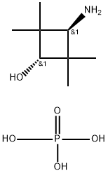 (1r,3r)-3-amino-2,2,4,4-tetramethylcyclobutanol phosphorous acid Struktur