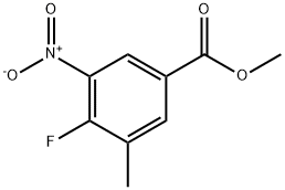 methyl 4-fluoro-3-methyl-5-nitrobenzoate Struktur