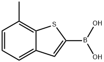 (7-methyl-1-benzothiophen-2-yl)boronic acid Struktur