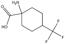 1-amino-4-(trifluoromethyl)cyclohexane-1-carboxylic acid Struktur