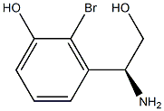 3-((1S)-1-AMINO-2-HYDROXYETHYL)-2-BROMOPHENOL Struktur