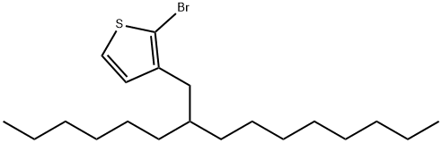 2-Bromo-3-(2-hexyl-decyl)-thiophene, 1345699-93-5, 結(jié)構(gòu)式