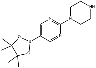 2-(Piperazin-1-yl)pyrimidine-5-boronic acid pinacol ester Struktur