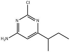 2-Chloro-4-amino-6-(sec-butyl)pyrimidine Struktur