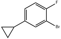 2-bromo-4-cyclopropyl-1-fluorobenzene Struktur