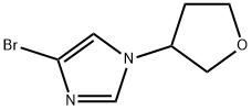 4-bromo-1-(oxolan-3-yl)-1H-imidazole Struktur