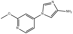 4-Amino-1-(2-methoxy-4-pyridyl)imidazole Struktur