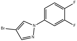 4-Bromo-1-(3,4-difluorophenyl)pyrazole Struktur