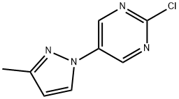 2-Chloro-5-(3-methyl-1H-pyrazol-1-yl)pyrimidine Struktur