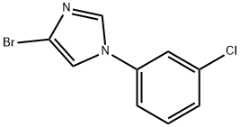 4-Bromo-1-(3-chlorophenyl)imidazole Struktur