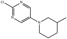 2-Chloro-5-(3-methylpiperidin-1-yl)pyrimidine Struktur